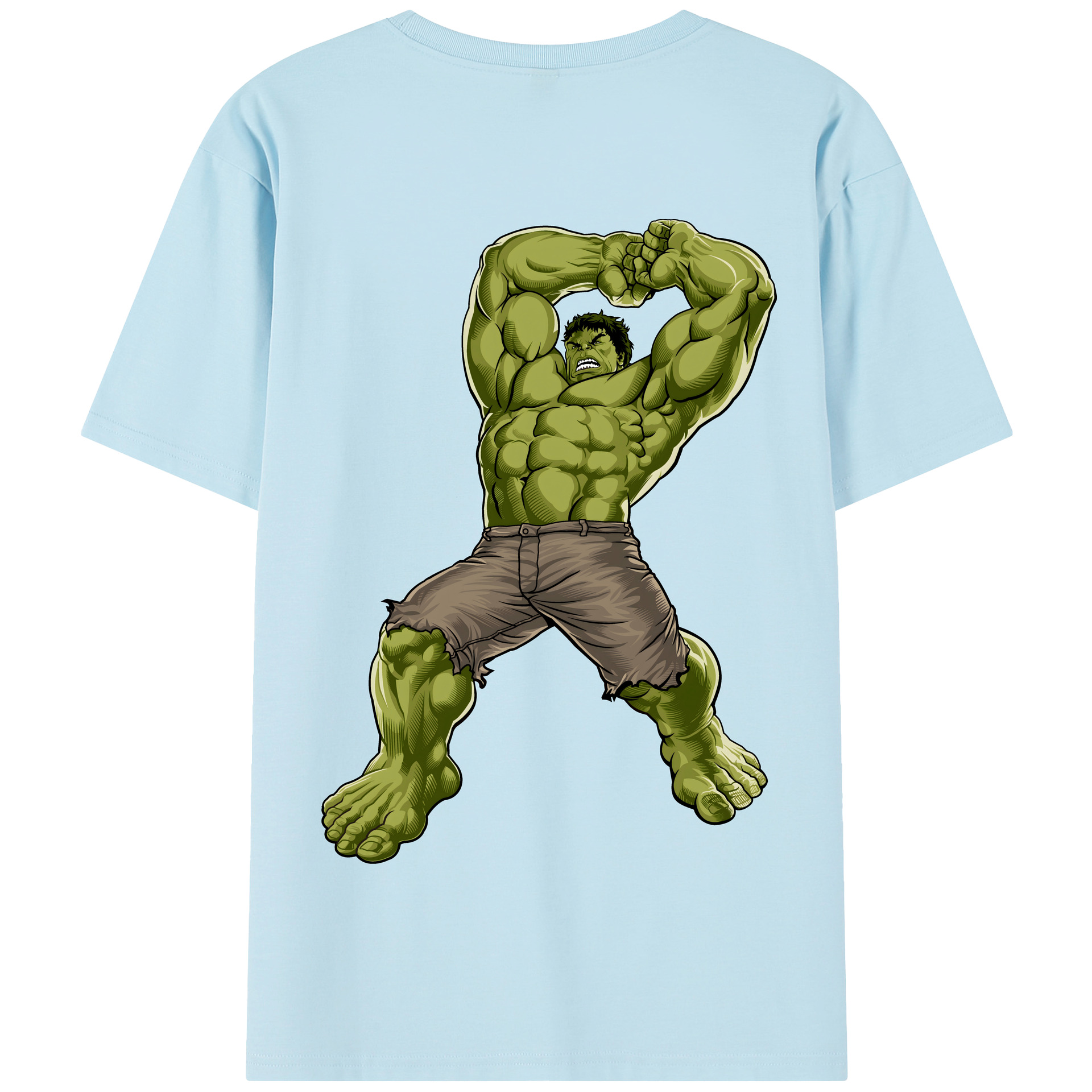 （画像用） アベンジャーズ The Avengers 綿100％半袖Tシャツ（背面プリント）